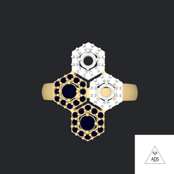 3d-model-of-ring-honeycomb-with-gems-r7