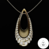 3d model of pendant with diamonds