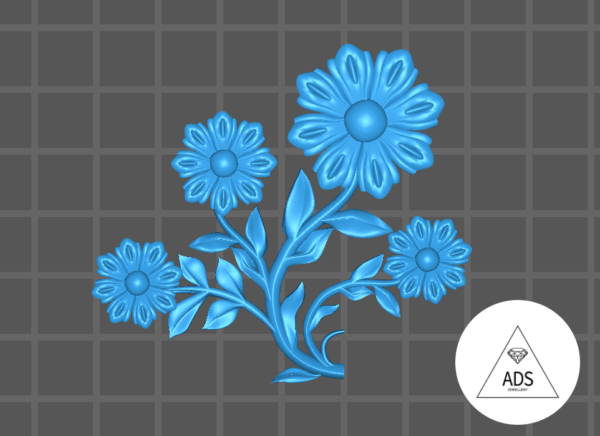 3d-model-of-decor-flowers